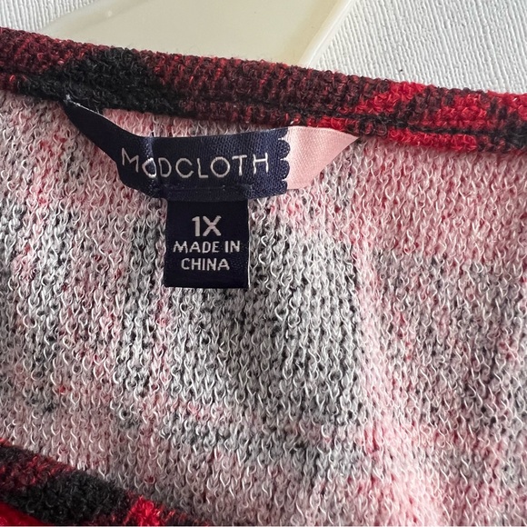 ModCloth Red Plaid Mini Dress - Picture 3 of 3